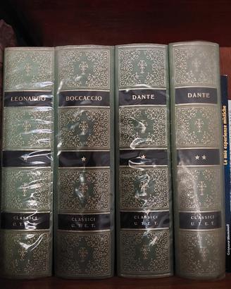 LIBRI COLLANA UTET -  DANTE, BOCCACCIO, LEONARDO