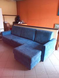 Divano con penisola contenitore dx o sx letto matr