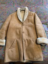 Montone Shearling uomo originale tg 54 buono stato