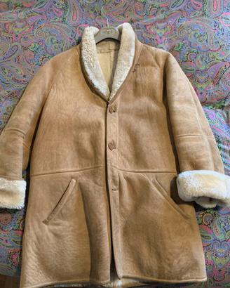 Montone Shearling uomo originale tg 54 buono stato