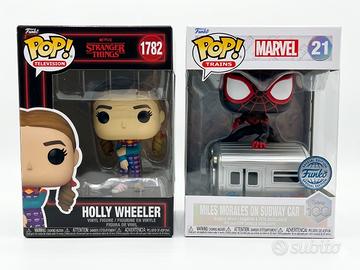 2 Funko Pop Stranger Things + Miles Morales