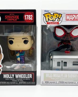 2 Funko Pop Stranger Things + Miles Morales