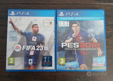 VIDEOGIOCHI PS4 USATI POCO (FIFA 23 e PES 2018)