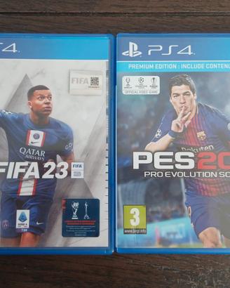 VIDEOGIOCHI PS4 USATI POCO (FIFA 23 e PES 2018)