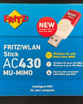 Adattatore WI-FI - FRITZ!WLAN Stick AC430 MU-MIMO