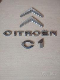 Logo+Scritta portellone posteriore Citroen C1