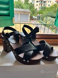 Sabdali con tacco in legno