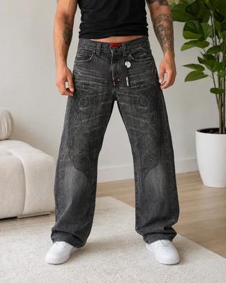 Jeans Parasuco Denim Cult Y2K uomo loose tribal M