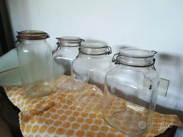 Barattoli vetro chiusura ermetica