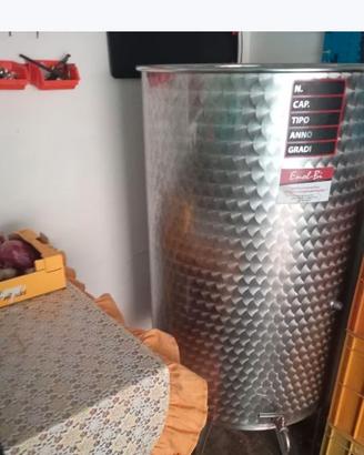 Serbatoio vino inox