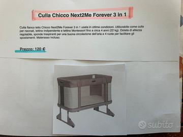 CULLA CHICCO NEXT2ME FOREVER 3 in 1