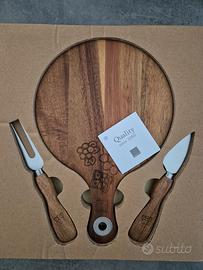 THUN - Set di Tagliere e Coltelli per Formaggi 
