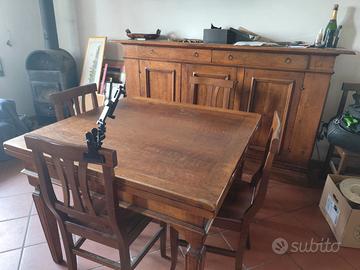 Set sala da pranzo in arte povera