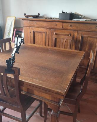 Set sala da pranzo in arte povera