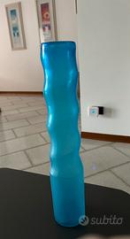 Vaso azzurro cilindro
