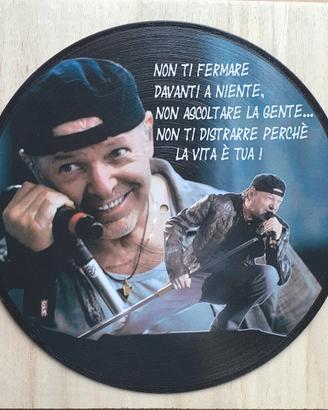 Vinile 33 giri da parete omaggio a Vasco Rossi 