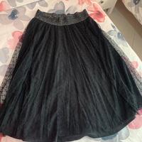 Gonna con tulle nero