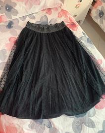 Gonna con tulle nero