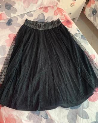 Gonna con tulle nero