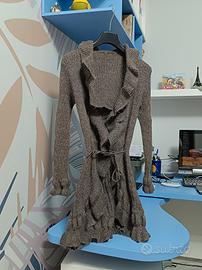 Cardigan lungo/ soprabito in maglia