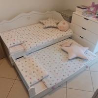 Letto per bambini con funzione estraibile 160x80
