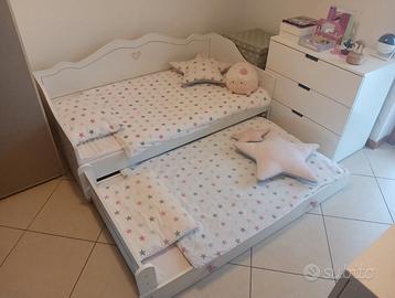 Letto per bambini con funzione estraibile 160x80