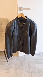 GIACCA MOTO TRIUMPH PELLE NERA - TAGLIA 50 (L)
