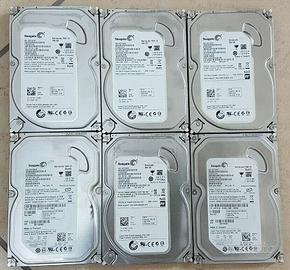 Blocco 6x HDD SATA SEAGATE BARRACUDA 250GB 7200 RP