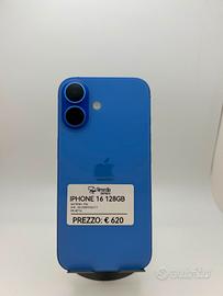 iPhone 16 128GB blu usato garanzia 