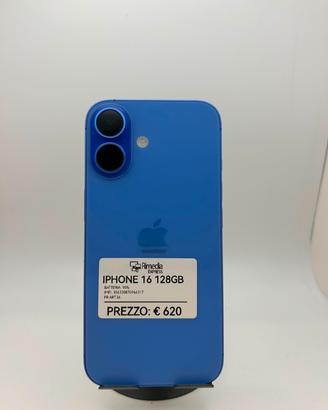 iPhone 16 128GB blu usato garanzia 