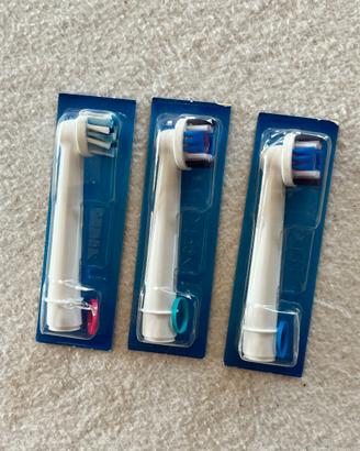3 testine Oral-B originali nuove