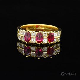 ANELLO DAFNE IN ORO 18KT BRILLANTI 0.62CT NATURALI