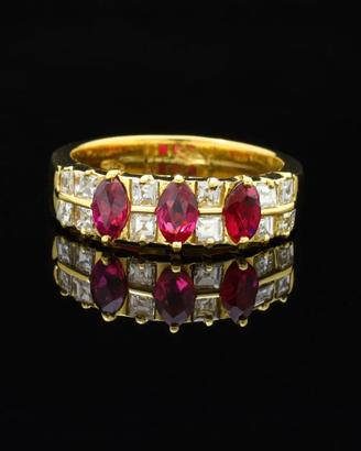 ANELLO DAFNE IN ORO 18KT BRILLANTI 0.62CT NATURALI