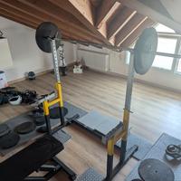 HOME GYM COMPLETA – Half Rack, bilancieri, pesi