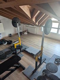 HOME GYM COMPLETA – Half Rack, bilancieri, pesi