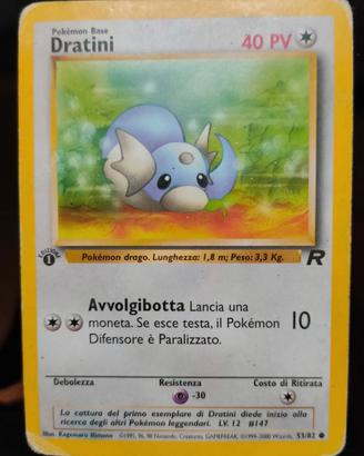 Pokemon Dratini 1° edizione 53/82 Team Rocket ITA