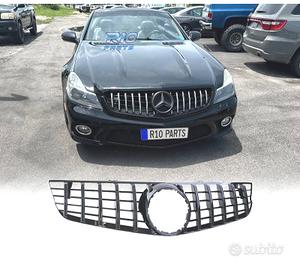 GRIGLIA PER MERCEDES SL R230 08-12 NERO LUCIDO