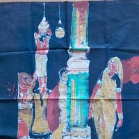 Tessuto batik per quadro