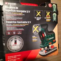 Fresatrice Vert.le Legno PARKSIDE 12V + Accessori