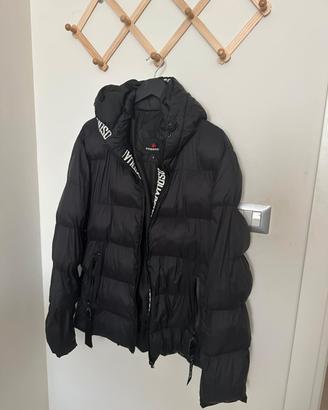 Piumino Dsquared2 originale nero con cappuccio – T