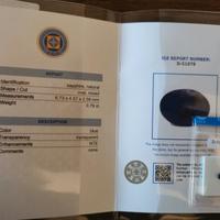 Zaffiro Blu Naturale 0.79 ct – Con Certificato IGE