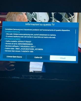 Tv Samsung 55 pollici 4k led