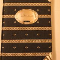 Agenda Ricettario tessuto stampato e argento 925