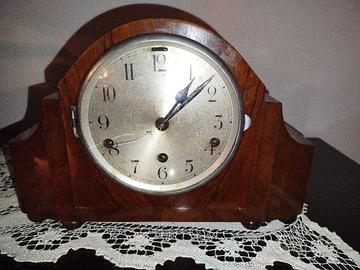 orologio da tavolo vintage legno