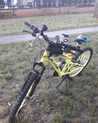 Mtb bolt doppio ammortizzatore giallo fluo