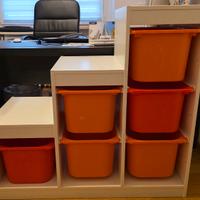 Mobile IKEA TROFAST 6 contenitori - bianco/arancio