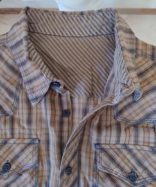 Camicia uomo manica corta a quadri