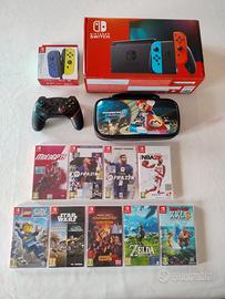 Nintendo Switch + accessori + 9 giochi