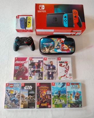 Nintendo Switch + accessori + 9 giochi