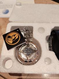 Harley Davidson Pocket watch con custodia in pelle